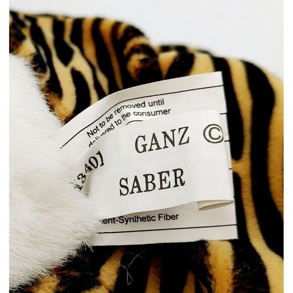 Ganz Wee Bear Village Saber Tiger Plush Stuffed Bear with Costume 8" - Picture 4 of 4